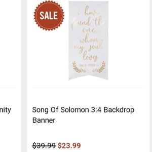 Gold Wedding Banner